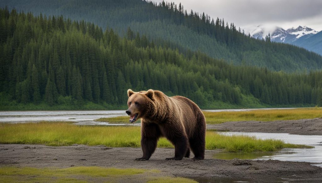 Alaska brown bear diet